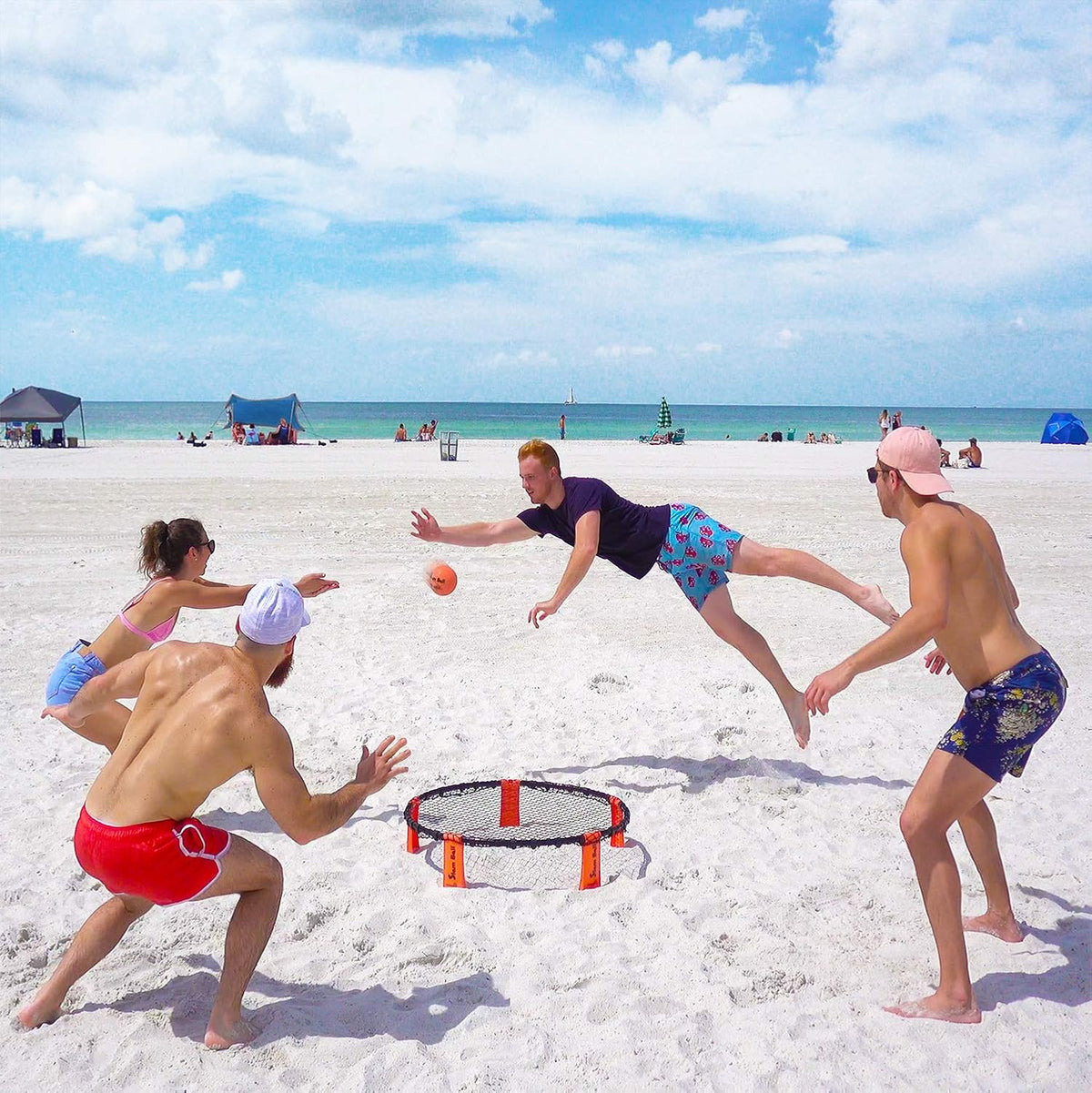 Spike Ball Game with Playing Net, 3 Balls, Carrying Bag and Rules X276