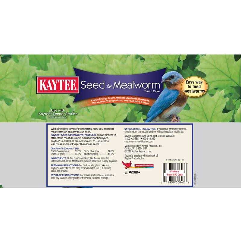 Seed & Mealworm Cake I1779