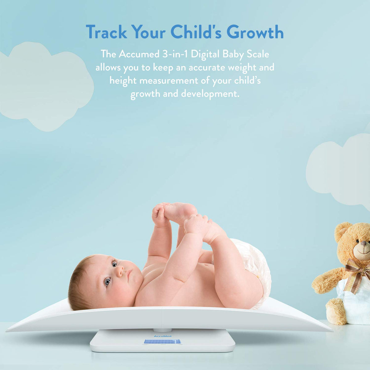 Digital Baby and Pet Scale with Height Track P8067