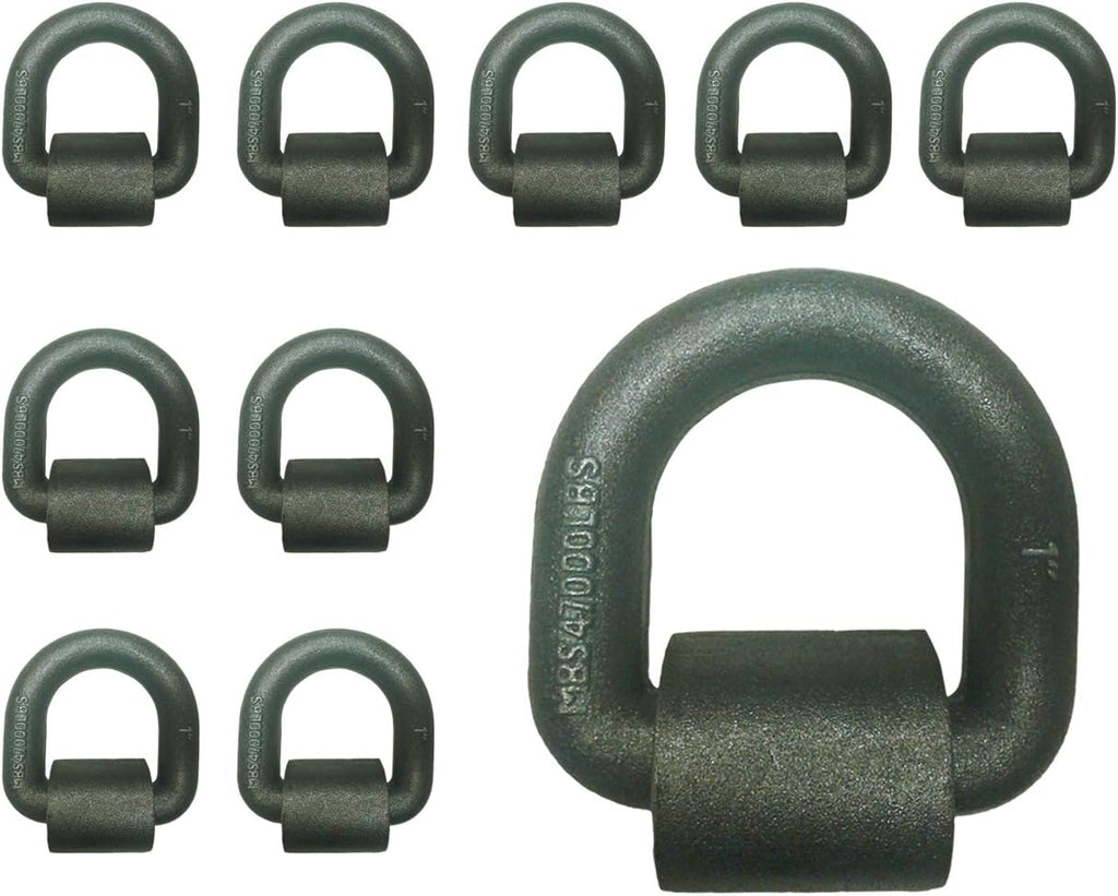 10-Pack Forged Steel Weld-On D Rings M437359