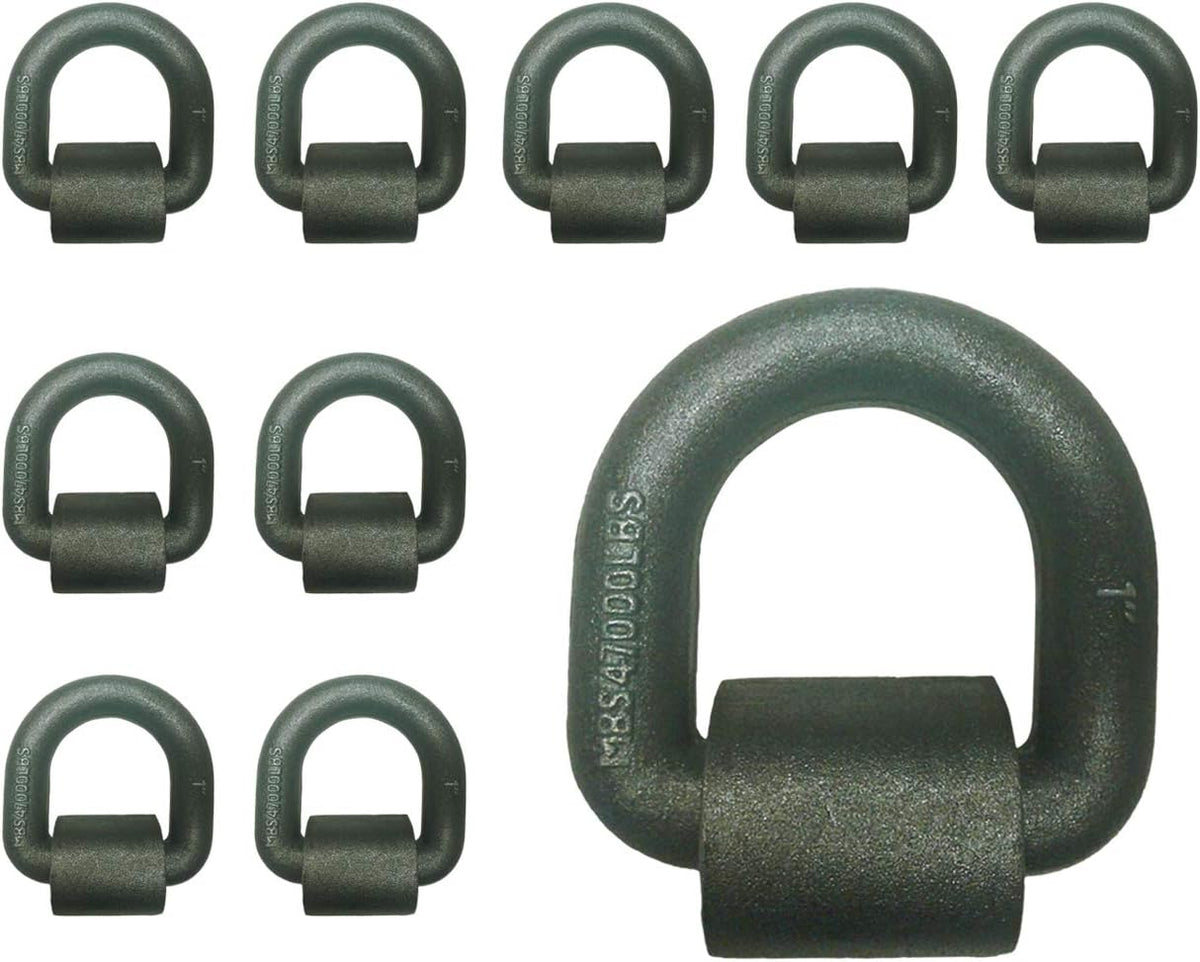 10-Pack Forged Steel Weld-On D Rings M437359