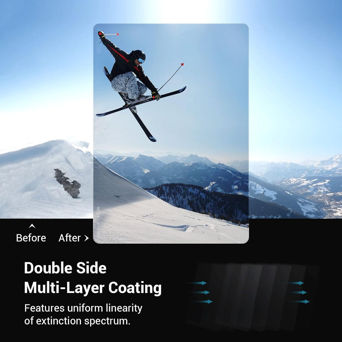 4 x 5.65 ND1.2 4 Stops Square Neutral Density Filter M979