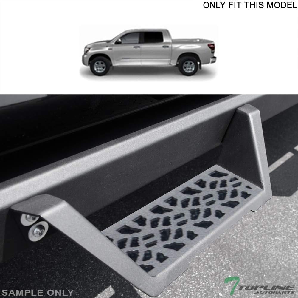 Matte Black Modular Side Nerf Bars Running Boards for Toyota Tundra CrewMax Cab P44018