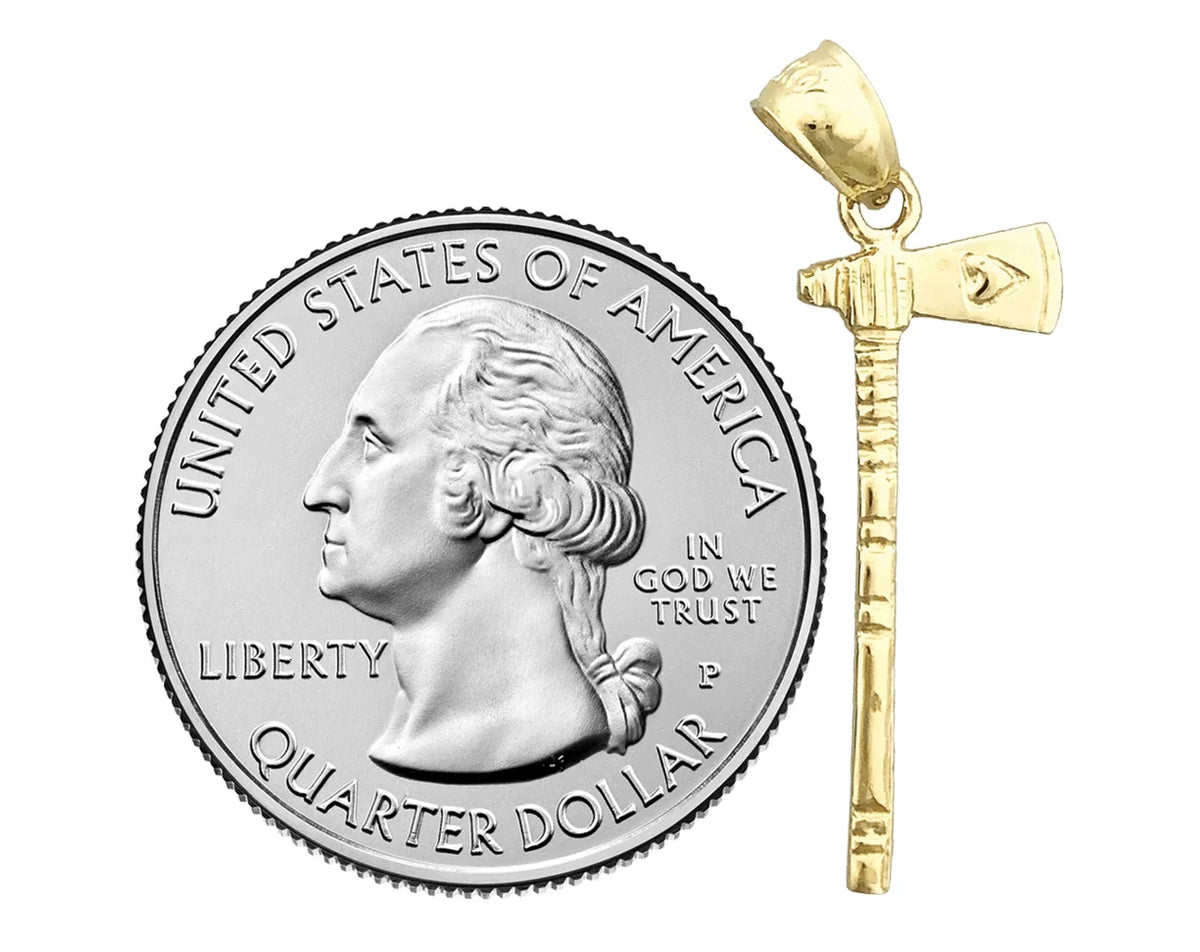 14K Gold Ax Charm Z64034