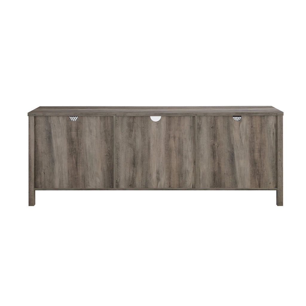 Grey Wash Sliding Door TV Stand Y503