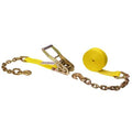 Yellow Ratchet Strap with Chain Extension D136714
