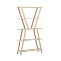 Natural Solid Wood 5-Shelf Bookcase B831620