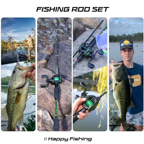 Fishing Rod Combo with Baitcasting Spinning Reel K98176