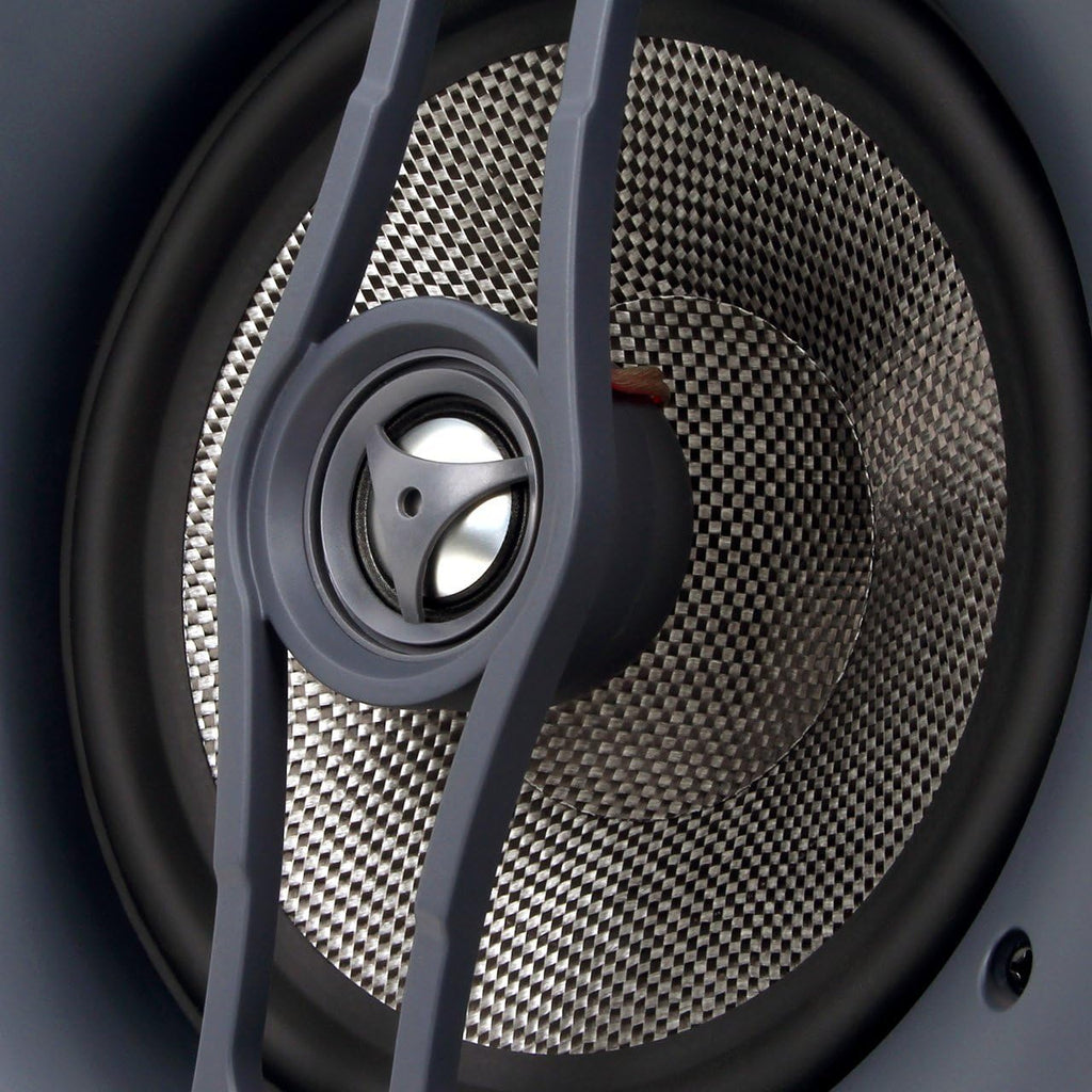 White 8 Inch 2-Way in Ceiling in Wall Speaker C55105