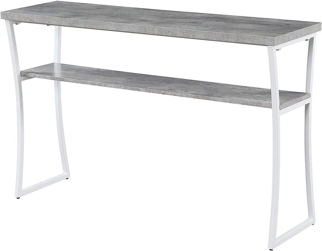 Console Table, Espresso / Slate Gray Frame R6339