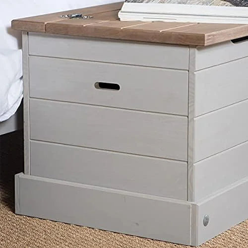 White Distressed Wooden Entryway Bench O242