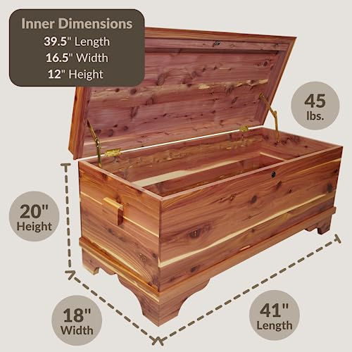 Aromatic Red Cedar Hope Chest with Lock J143