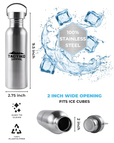 50 oz Stainless Steel Water Bottle with Sleeve and Strap H6148
