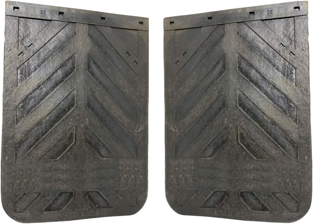Black Semi Truck Mud Flaps 24" x 36" Heavy Duty Rubber Pair A97313