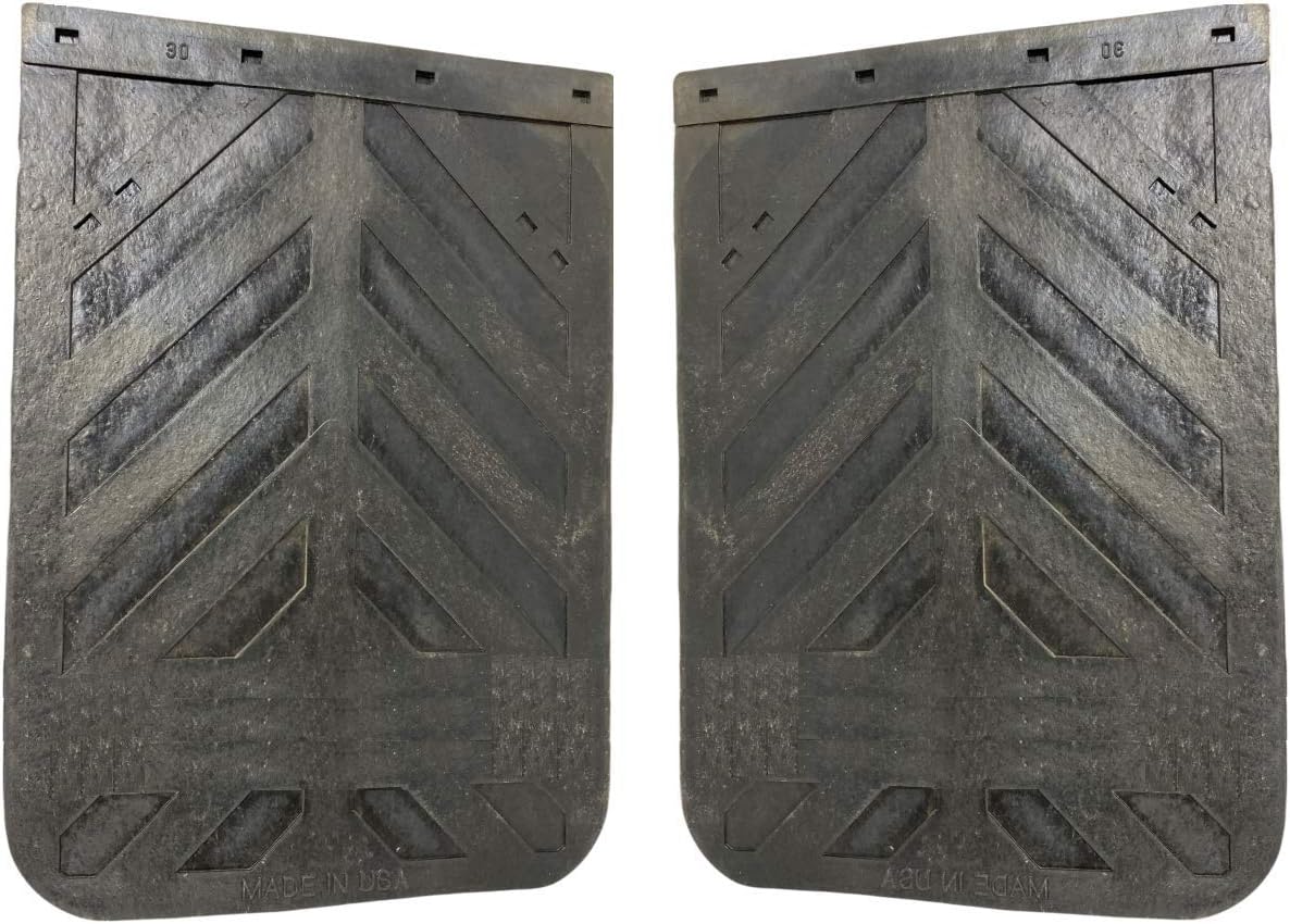 Black Semi Truck Mud Flaps 24" x 36" Heavy Duty Rubber Pair A97313