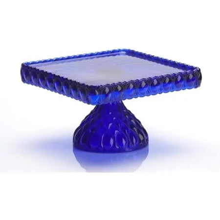 Cobalt Blue Square Cake Plate Stand Z58659