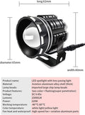 120W T5 LED Spotlight Two Color Strobe Work Light Three Modes Headlight with Lens M35274