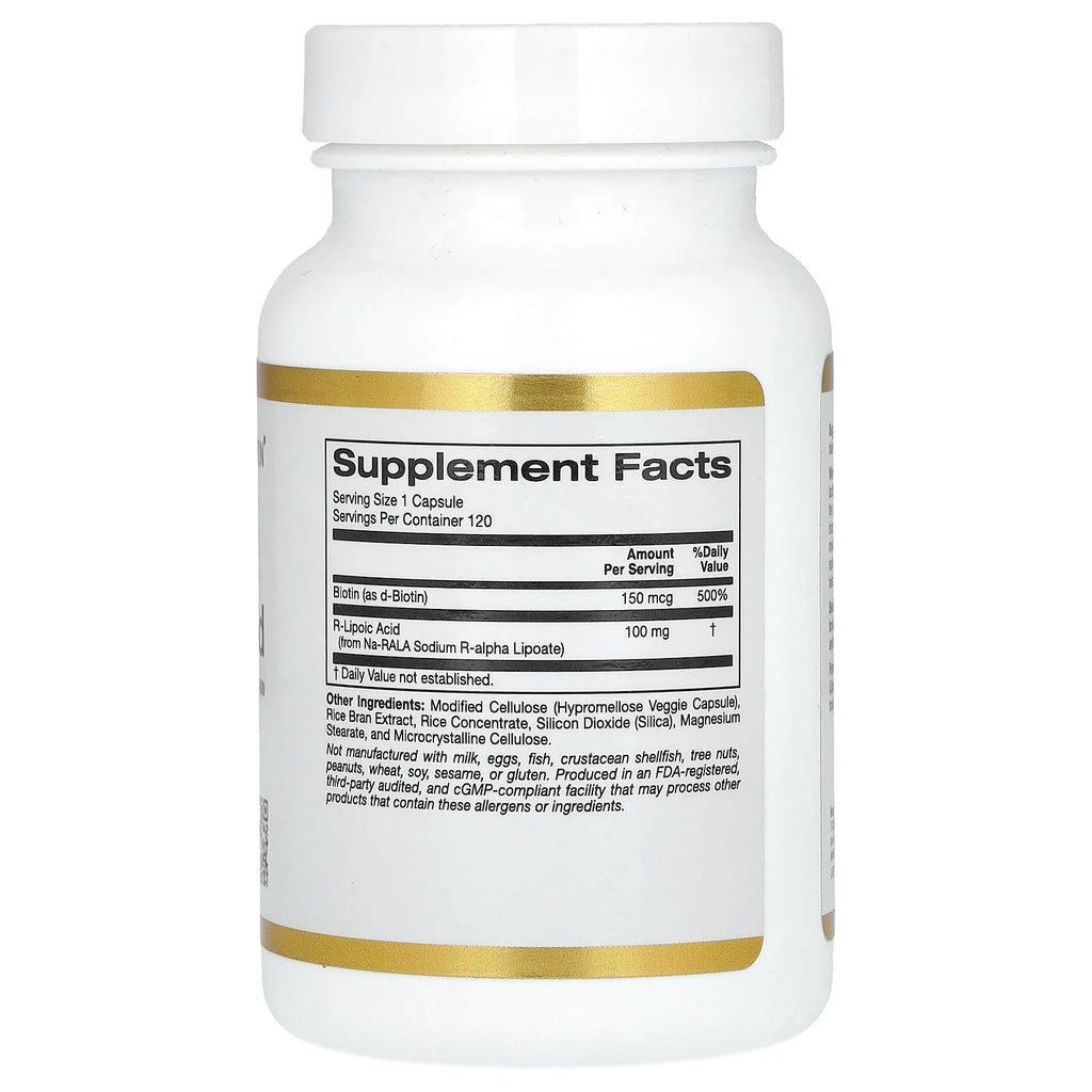 R-Lipoic Acid 120 Veggie Capsules T6394