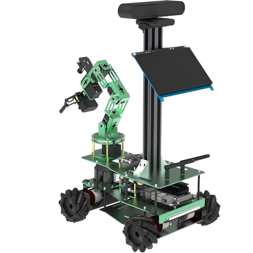 ROS Robotic Kit with 6DOF Robot Arm Mecanum Wheel Chassis F99544