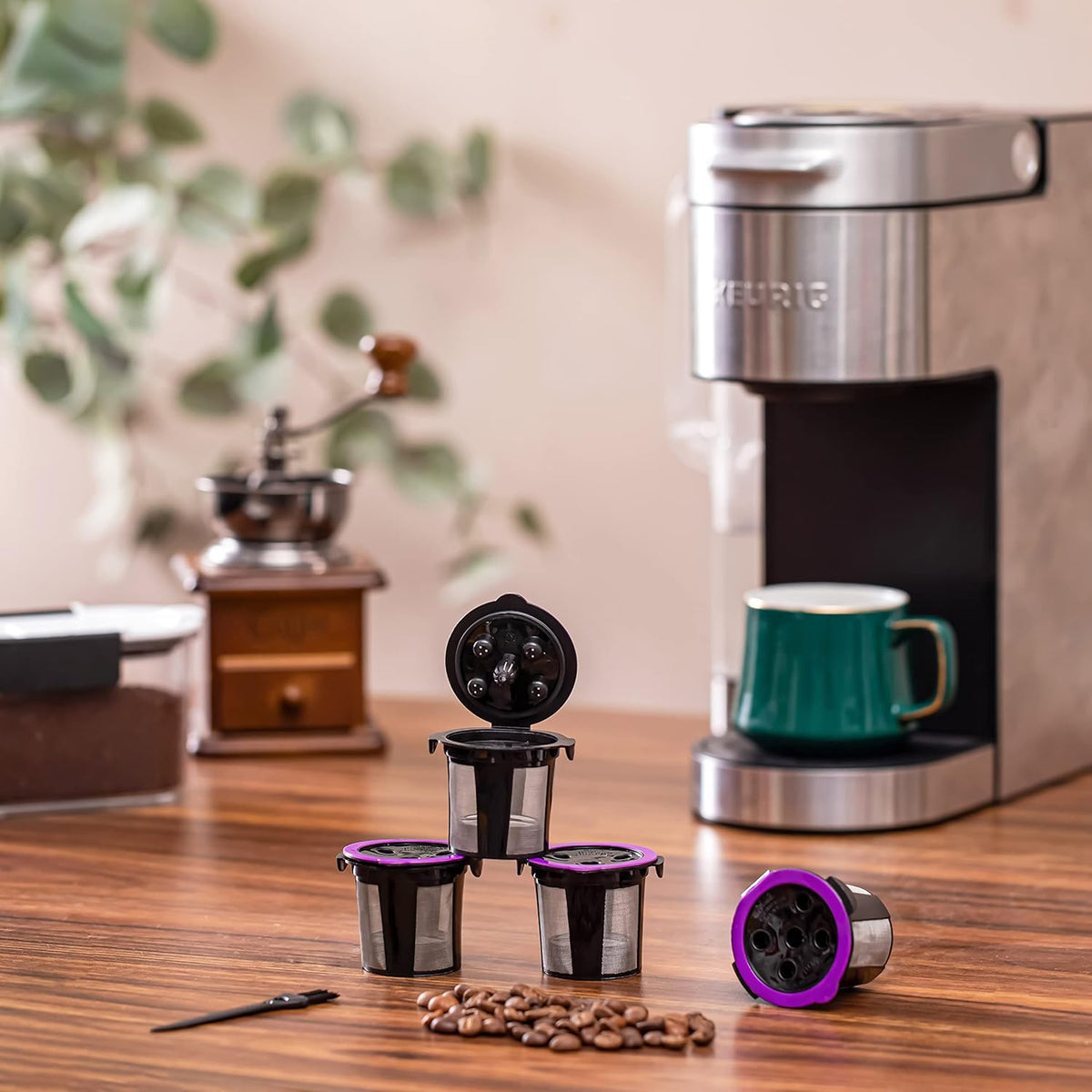4 Reusable K Cups for Keurig Coffee Maker N622486
