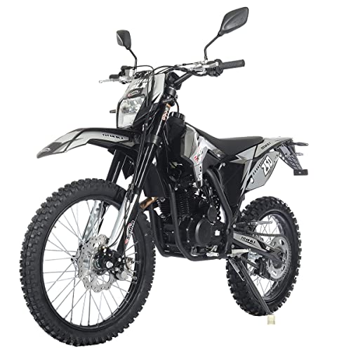 250cc Dirt Bike with 5-Speed Manual Transmission, Electric/Kick Start, 21"/18" Wheels M41198