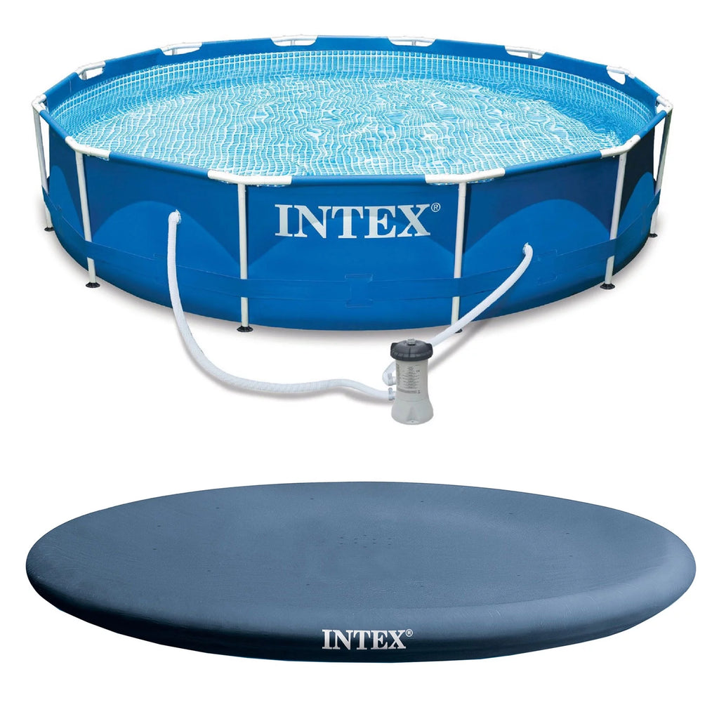 Metal Frame Above Ground Swimming Pool with Filter Pump R75356