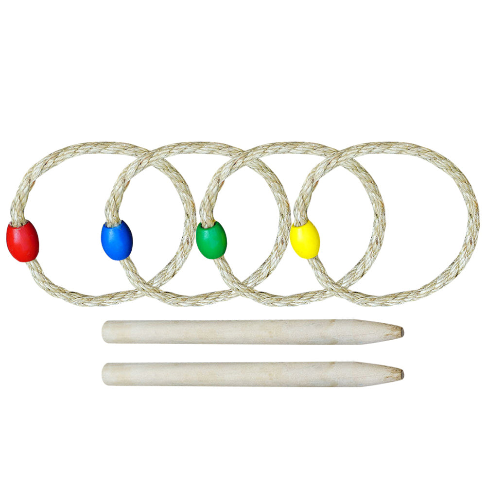 6-piece Solid Wood Ring Toss Game Set F7726