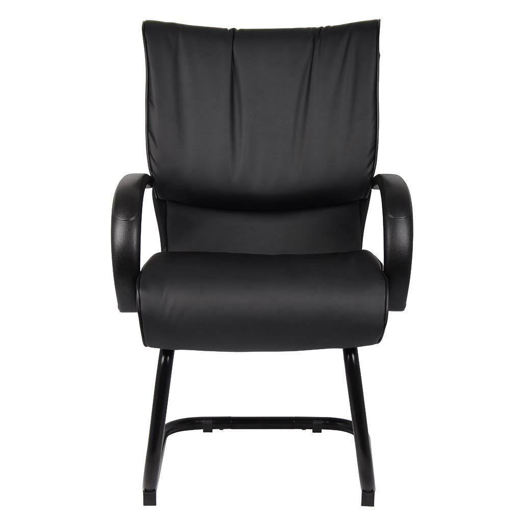 Black LeatherPlus Guest Chair Q666