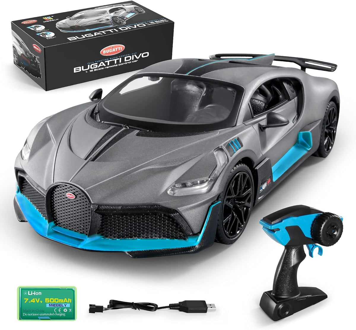 1/16 Scale Remote Control Car with Lights L596