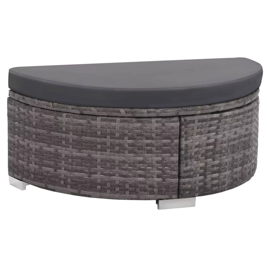 8 Piece Cushioned Poly Rattan Outdoor Conversation Set N28234
