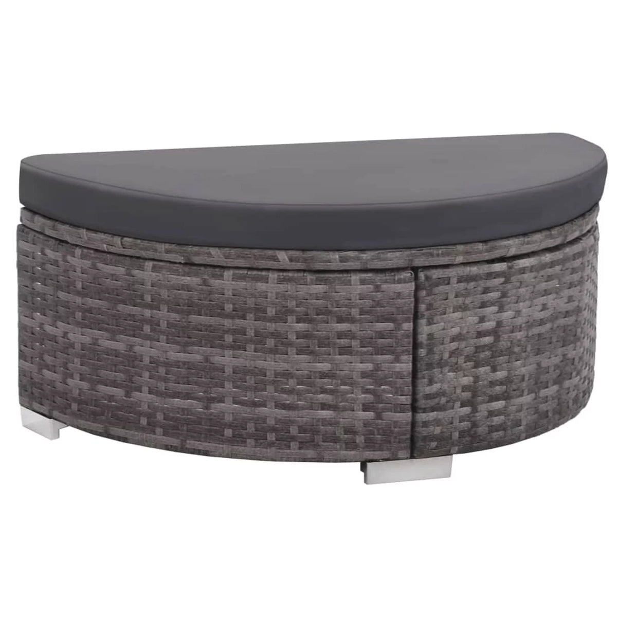 8 Piece Cushioned Poly Rattan Outdoor Conversation Set N28234