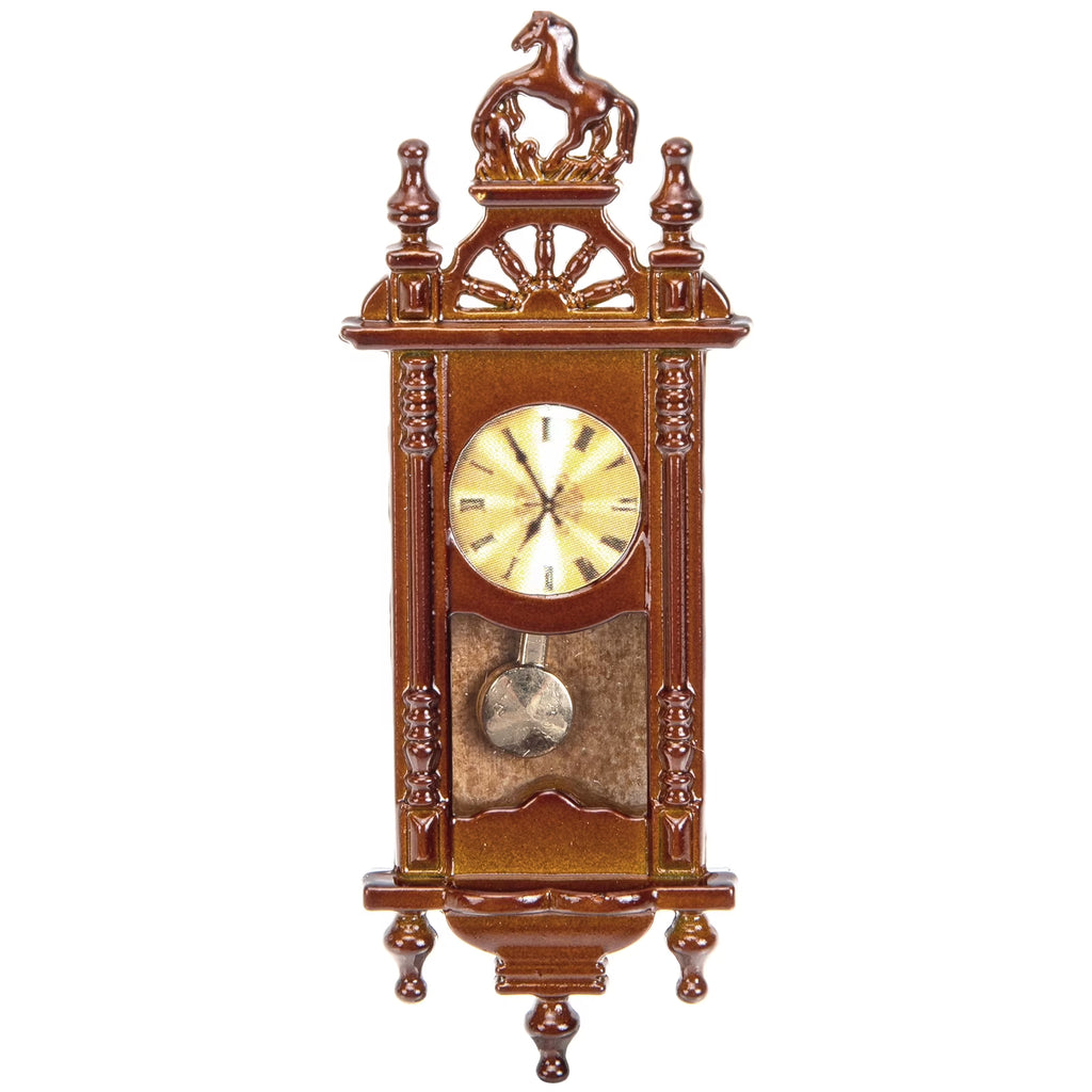 Metal Dollhouse Hanging Clock Toy Doll Furniture Y652295