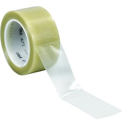 Clear Vinyl Tape, 5.2 mil, 2" x 36 yds, 3/Case F89977