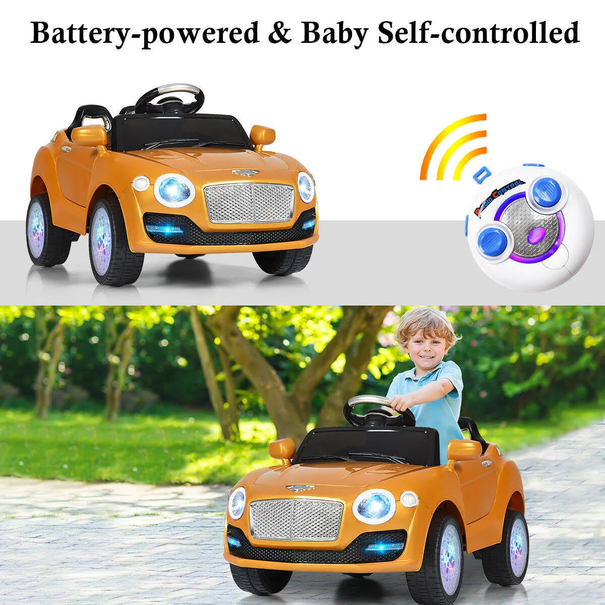 Golden Kids Ride on Car with Remote Control W47124