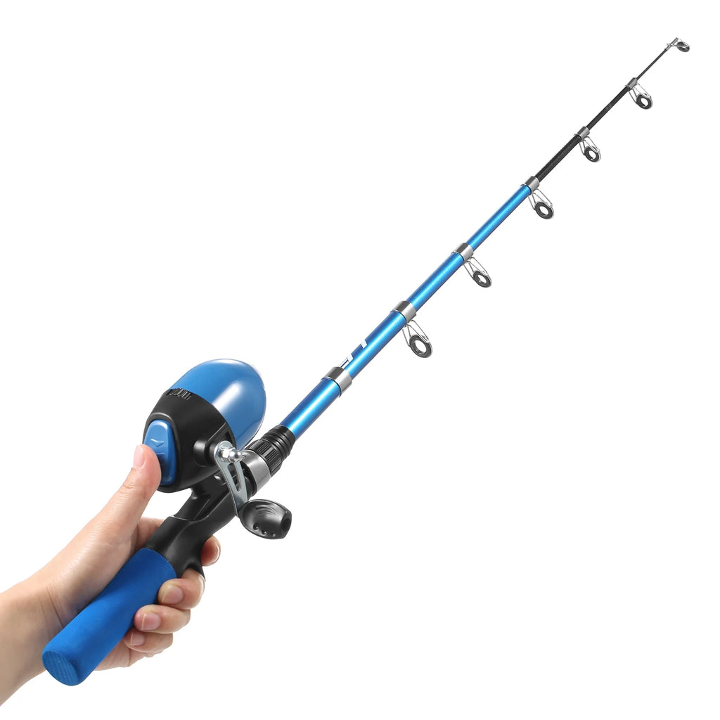 Kids Telescopic Fishing Pole and Reel Combo with Tackles and Lures R43210