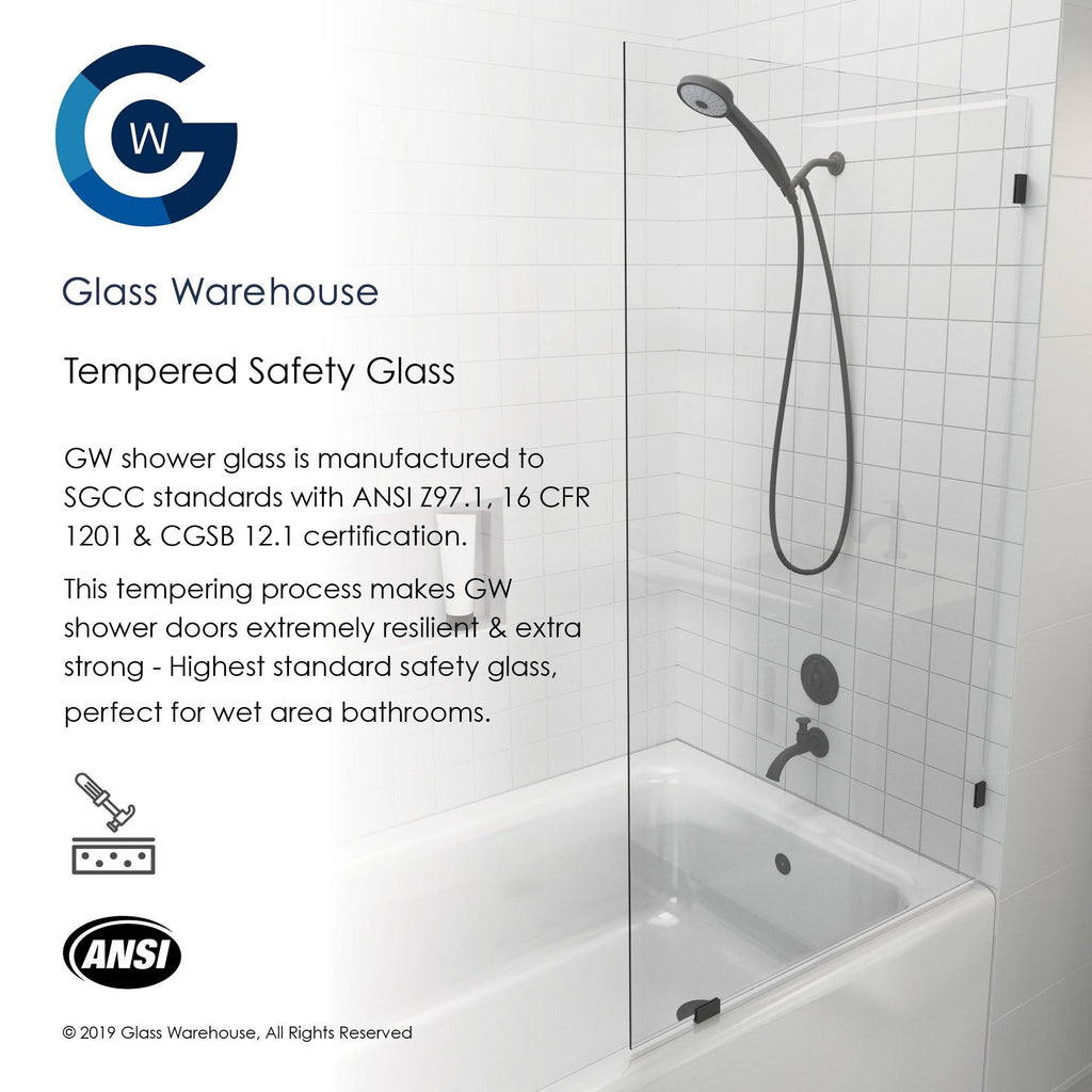 Frameless Shower Bath Fixed Panel R443215