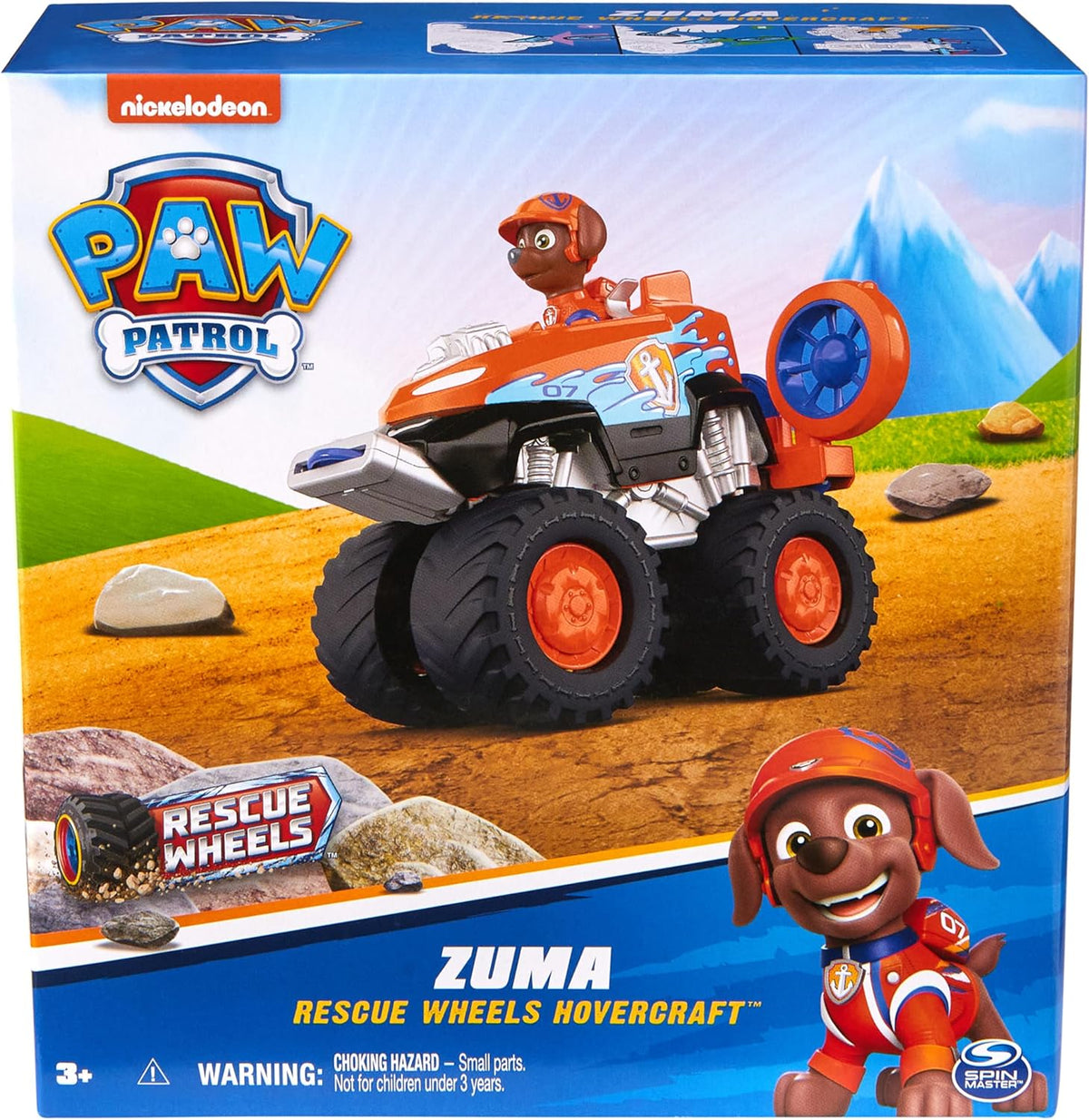 Paw Patrol Zuma’s Hovercraft Toy Truck with Projectile Launcher and Action Figure X146834