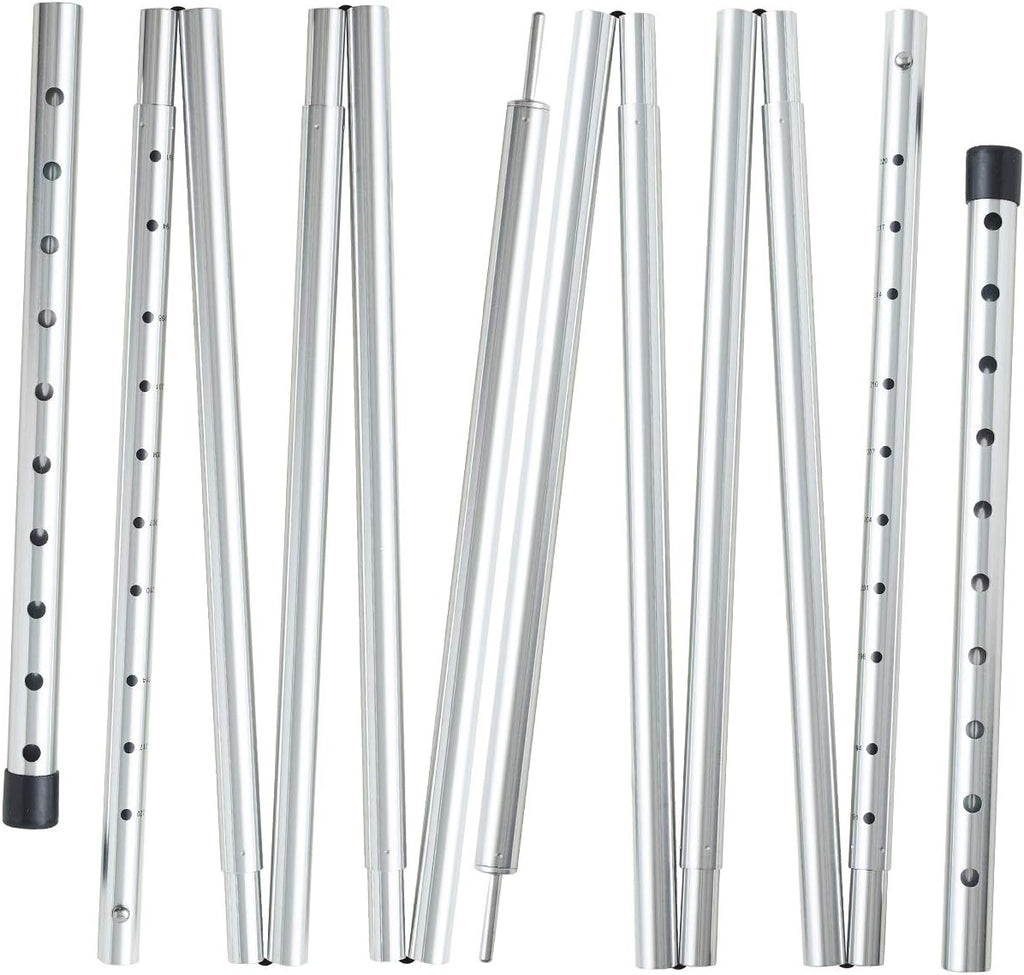 Adjustable Aluminum Tarp Poles Set of 2 B64161