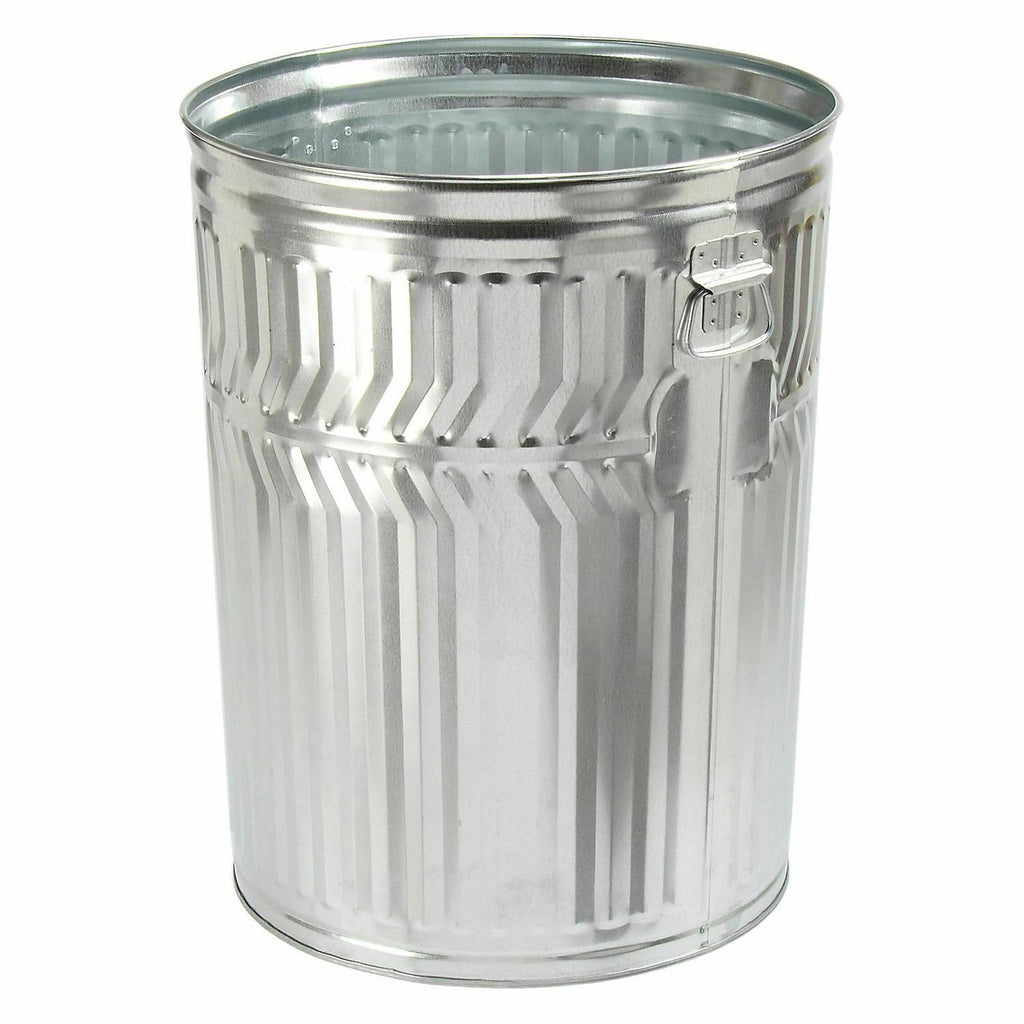 Galvanized Steel 32-Gallon Trash Can Z221