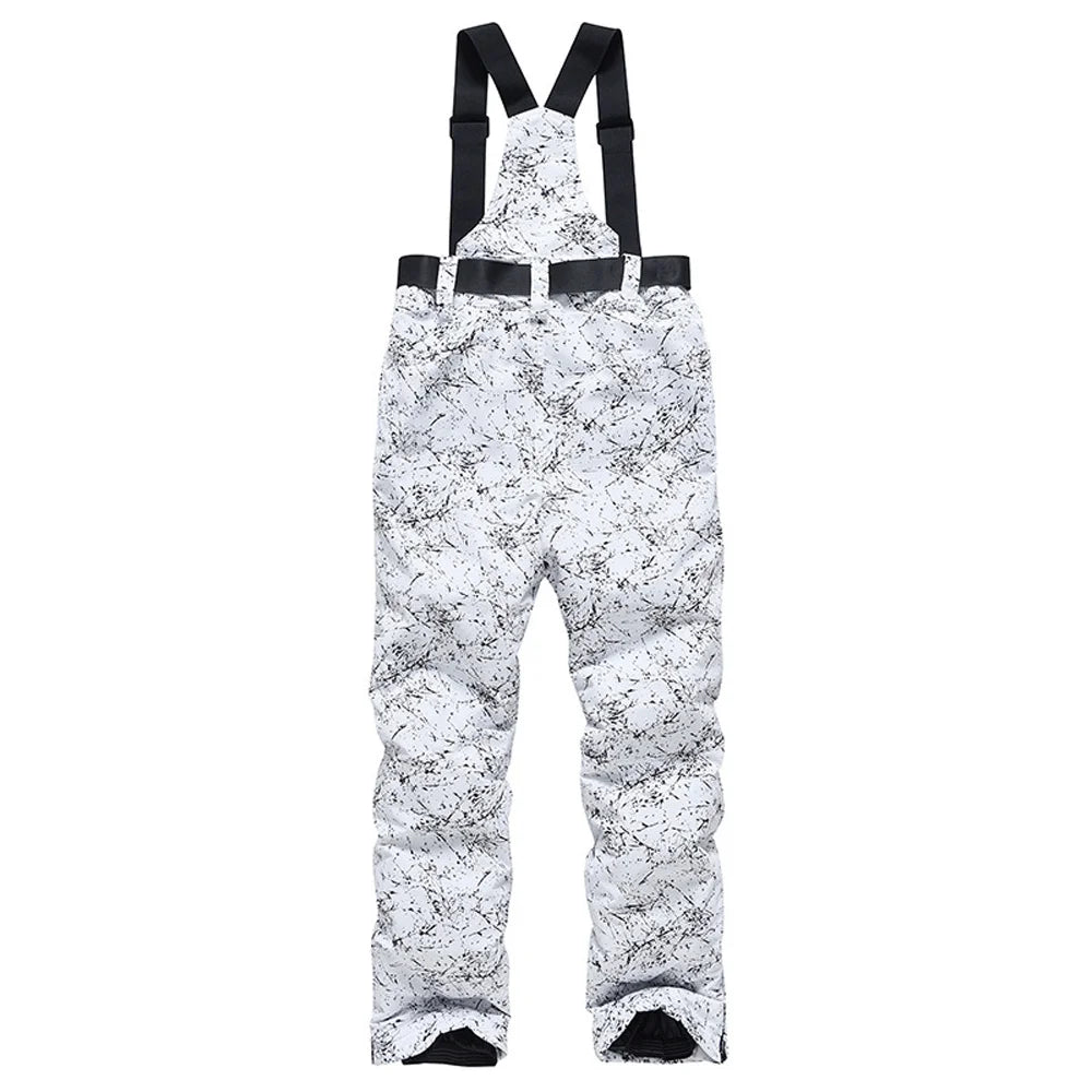 Waterproof Ski Pants with Adjustable Waist and Reinforced Knees J6218