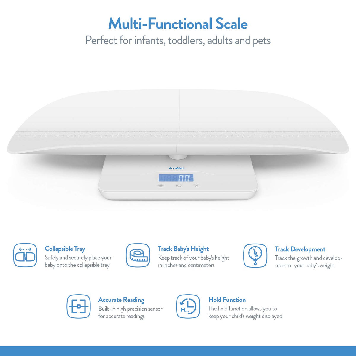 Digital Baby and Pet Scale with Height Track P8067