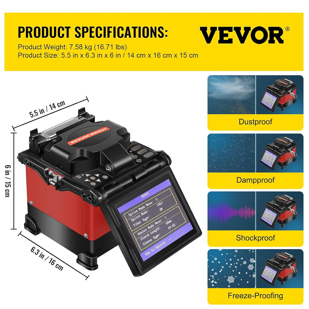 Automatic Focus Fiber Optic Fusion Splicer Kit L4899