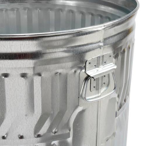 Galvanized Steel 32-Gallon Trash Can Z221