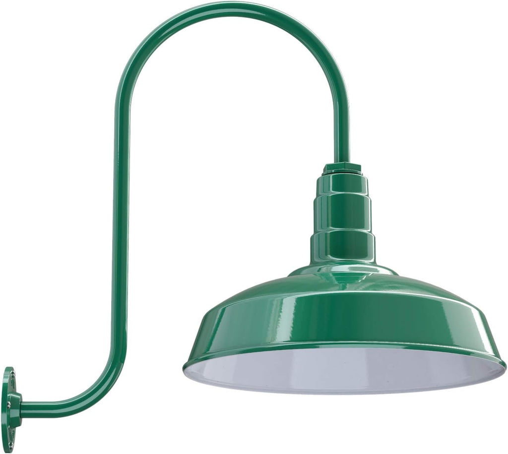 16 Dome 23 Gooseneck Galvanized Outdoor Wall Mounted Barn Light D887376