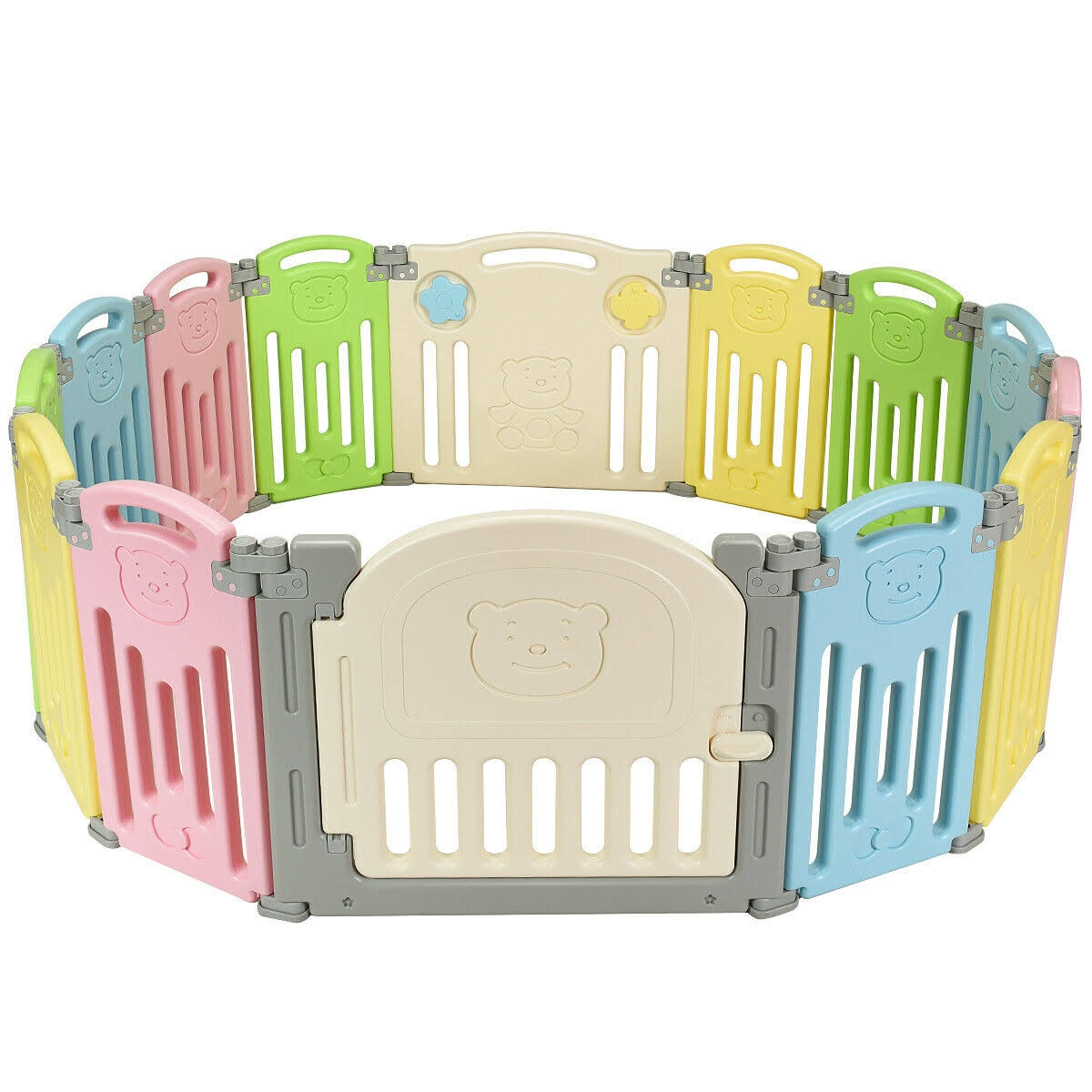 Foldable Baby Playpen 14 Panel Play Yard M8100