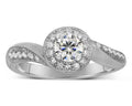 Antique 1.75 Carat Round Cut Diamond Moissanite Engagement Ring In 10K White Gold M20998