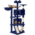 54" Double Condo Cat Tree with Scratching Post Tower E1944