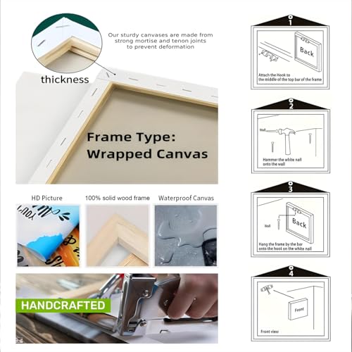 Framed Canvas Print Wall Art Y744