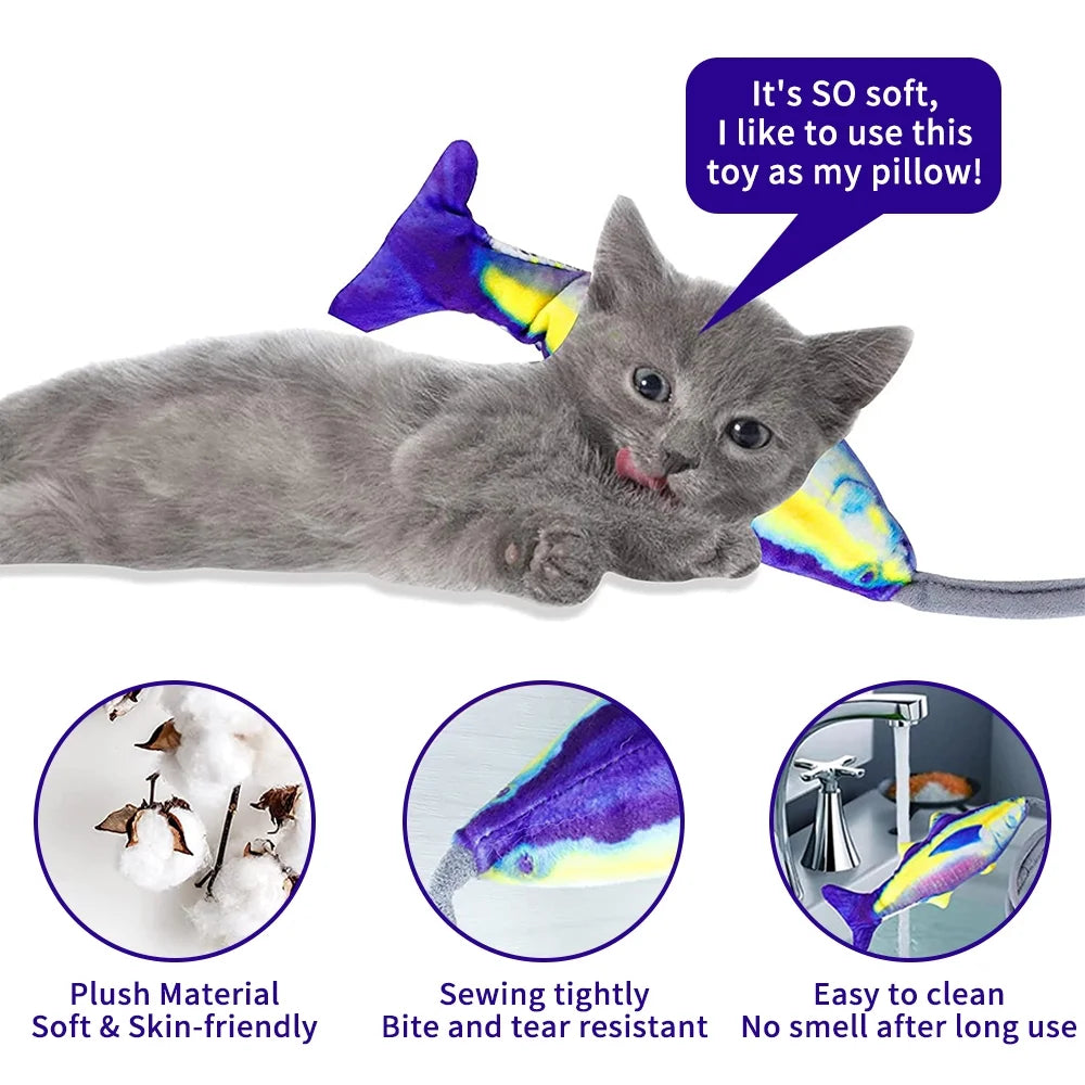 Wiggle Fish Catnip Plush Cat Toy D522988
