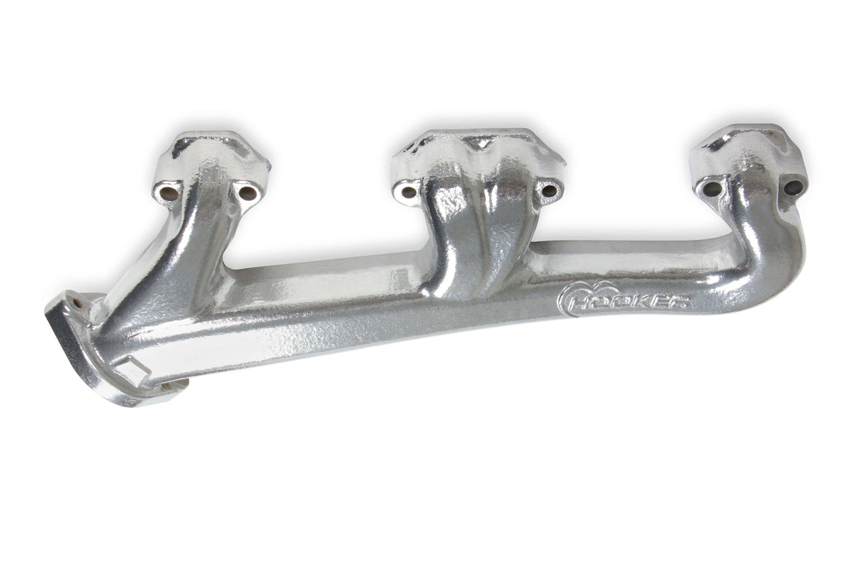 Cast Iron Exhaust Manifolds 2-1/2" Outlet Silver Ceramic Coated Y640799